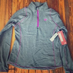 New Balance women’s long sleeve fleece half zip